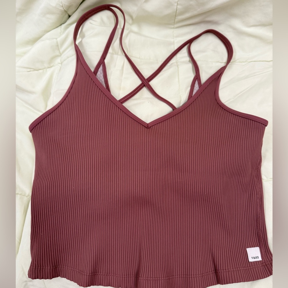 Vuori Mauve Ribbed Camisole
